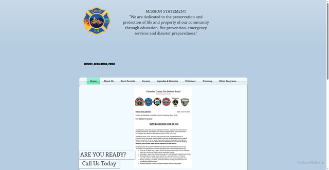 Security scan screenshot of https://www.srfd.us/