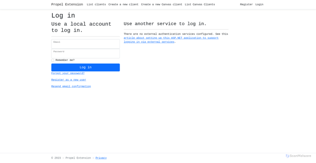 Security scan screenshot of https://propeltool.rubineducation.com