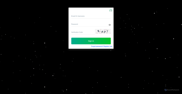 Security scan screenshot of https://thecoincaptrading.vip/Login/index