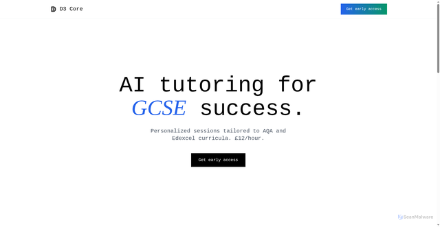 Security scan screenshot of https://d3-core.pages.dev/