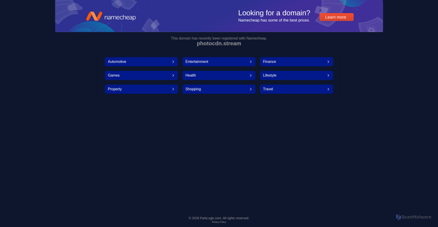 Security scan screenshot of https://photocdn.stream