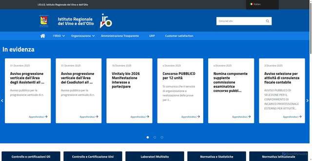 Security scan screenshot of https://www.irvos.it/