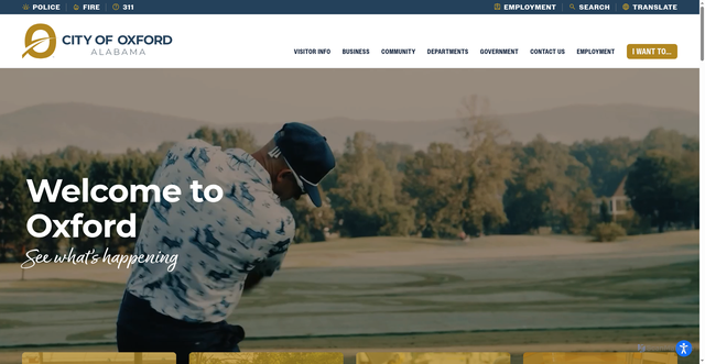 Security scan screenshot of https://www.oxfordal.gov/