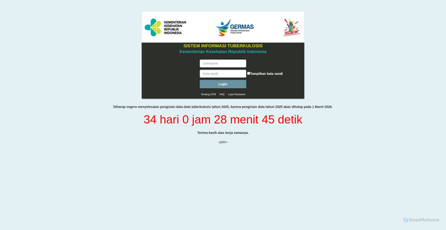 Security scan screenshot of https://sitb.id