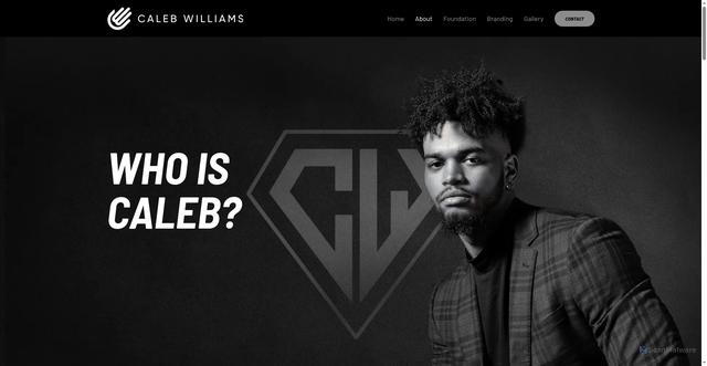 Security scan screenshot of https://calebwilliams13.com/about/