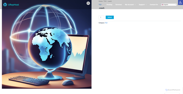 Security scan screenshot of https://www.urephost.com/shop/coach-2/