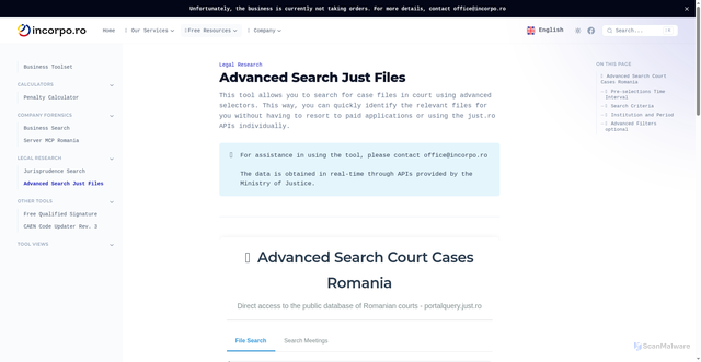 Security scan screenshot of https://translation-proxy.pages.dev/en-us/tools/cautare-dosare-instanta/