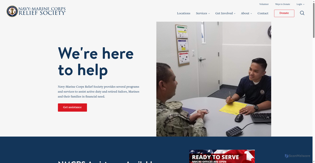 Security scan screenshot of https://www.nmcrs.org/