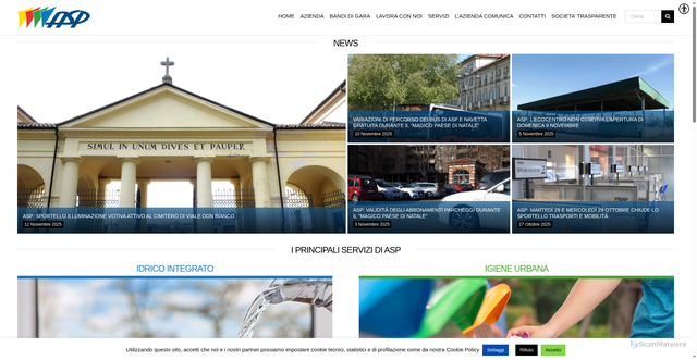 Security scan screenshot of https://asp.asti.it/