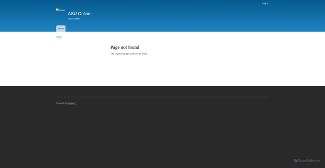Security scan screenshot of https://cms.asuonline.asu.edu