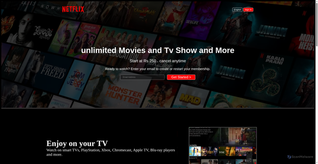 Security scan screenshot of https://www.netflix-clone-pi-ruby.vercel.app/