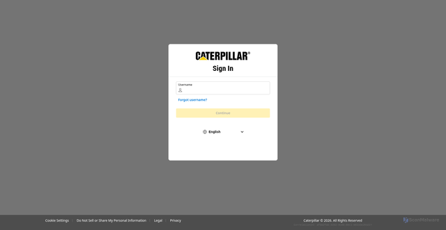Security scan screenshot of https://tmiwebclassic.cat.com