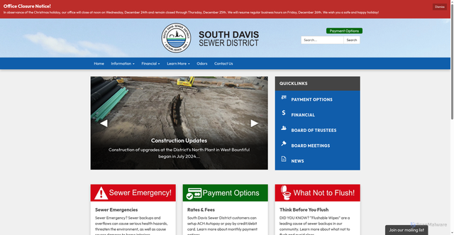 Security scan screenshot of https://www.sdsdut.gov/