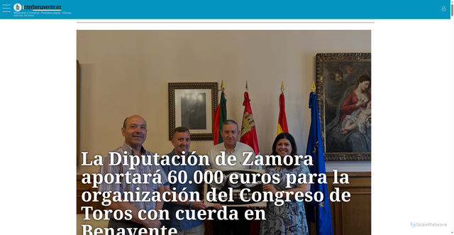 Security scan screenshot of https://interbenavente.es