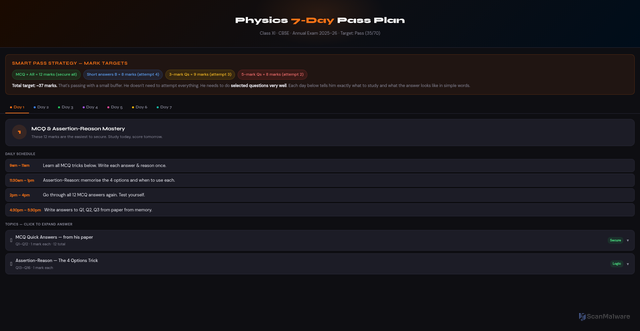 Security scan screenshot of https://vanshu-physics-7-day-plan-mze5tafglk.edgeone.app/