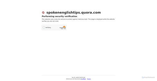 Security scan screenshot of https://spokenenglishtips.quora.com/Is-there-any-difference-between-and-and-If-yes-when-to-use-what