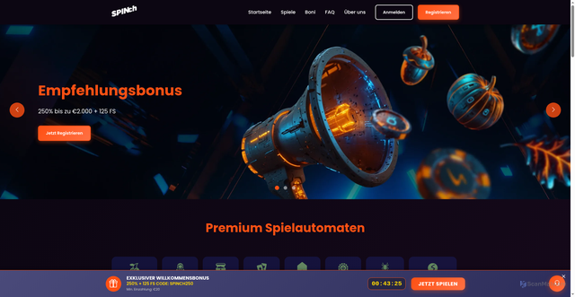 Security scan screenshot of http://spinchonline.de/
