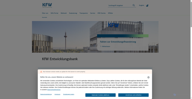 Security scan screenshot of http://www.kfw-entwicklungsbank.de