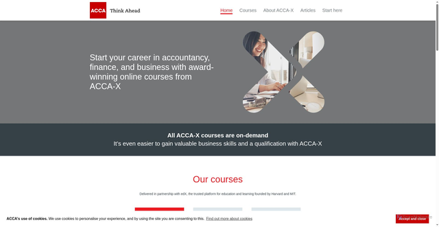 Security scan screenshot of http://www.acca-x.com/content/acca-x/global/en.html
