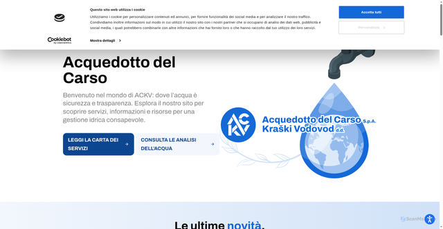Security scan screenshot of https://www.ackv.it