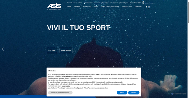 Security scan screenshot of https://www.asis.trento.it/
