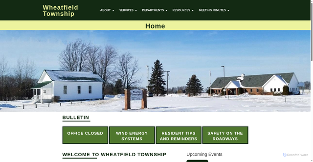 Security scan screenshot of https://wheatfieldtwpmi.gov/