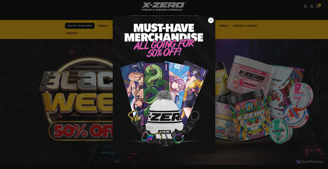 Security scan screenshot of https://www.x-gamer.com/