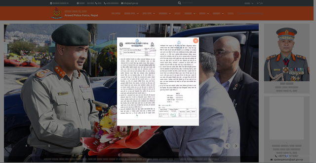 Security scan screenshot of https://www.apf.gov.np/