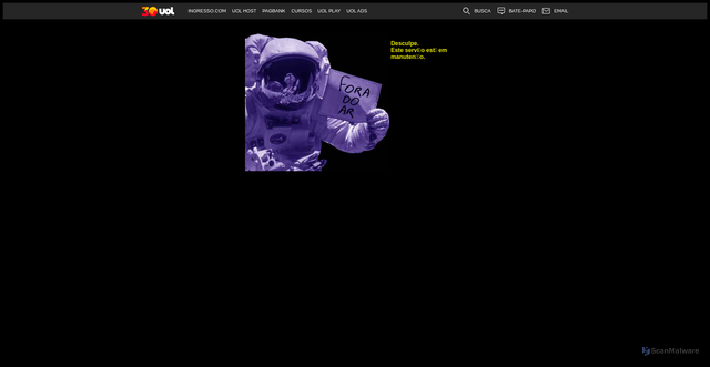 Security scan screenshot of https://flash.uol.com.br