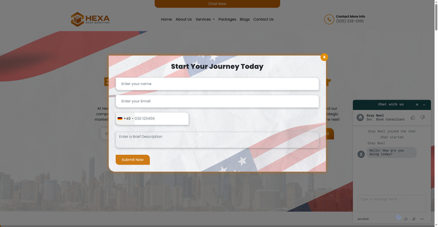 Security scan screenshot of https://hexabookmarketing.com