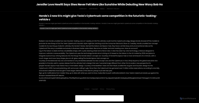 Security scan screenshot of https://youniqebrandhugo-sh3wzh7r9l.edgeone.app/16808-hondas-2-new-evs-might-give-teslas-cybertruck-some-competition-in-the-futuristic-looking-vehicle-c.html