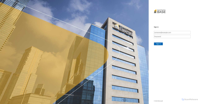 Security scan screenshot of https://bancobase.my.salesforce.com