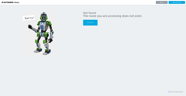 Security scan screenshot of https://viewer.autodesk.com/designviews%3C/u