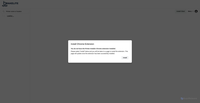 Security scan screenshot of https://bakelite.printercloud5.com