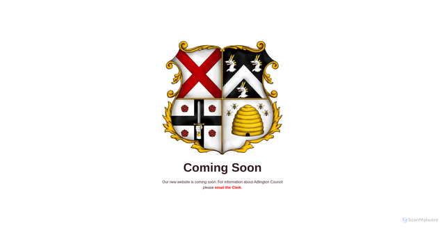 Security scan screenshot of http://www.adlingtontowncouncil.co.uk