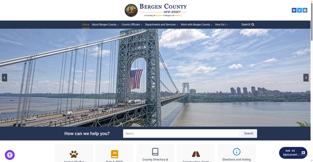 Security scan screenshot of https://bergencountynj.gov/
