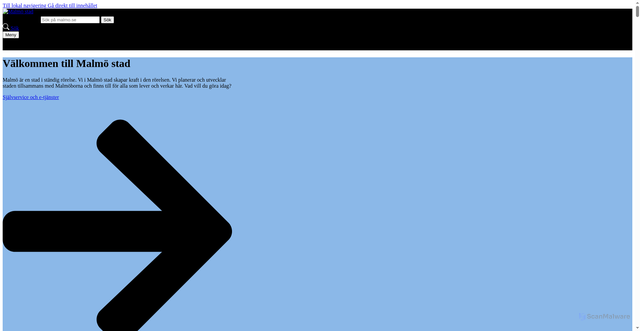 Security scan screenshot of https://malmo.se/