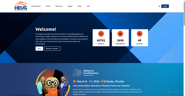 Security scan screenshot of https://www.heug.org