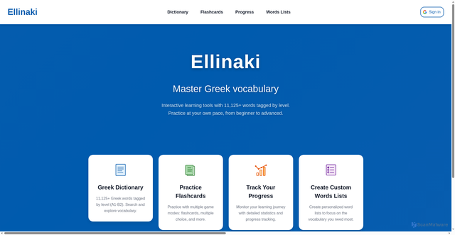 Security scan screenshot of http://ellinaki.com/