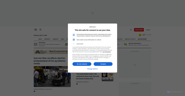 Security scan screenshot of https://www.farmonline.com.au