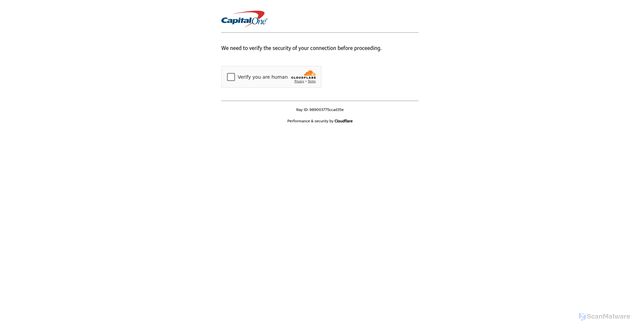Security scan screenshot of https://click-notification.capitalone.com/f/a/wOjGHGRxp2HxKe_GZaizog~~/AAAAAQA~/RgRmPTekP0R1aAL6UMGLeR4HQt7Aq8nreT38AjsPbzR2OC9jP3DCC93R55BcPoDidDdUG9cVds4W5kwi8wZVRTuWzMCQKZdr5xJVOsCxhSD2FtcmVAaWNnLXNqLmNvbVgEAAAAAA~~