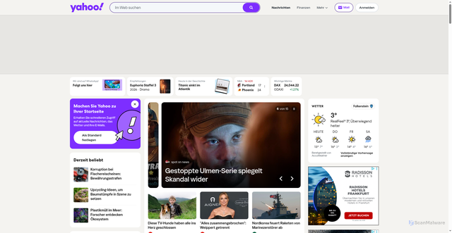 Security scan screenshot of https://ops.yahoo.com
