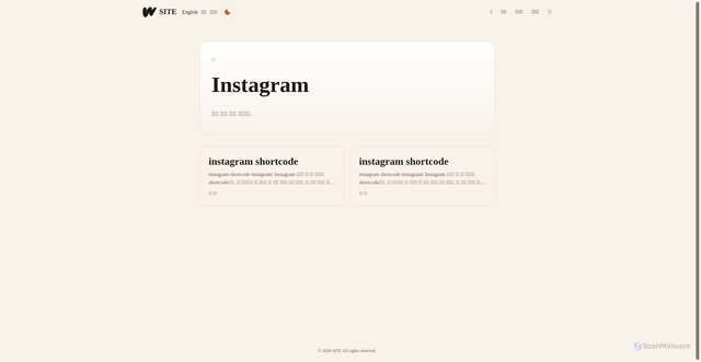 Security scan screenshot of https://hugo-test-pro-11.pages.dev/ko/tags/instagram/