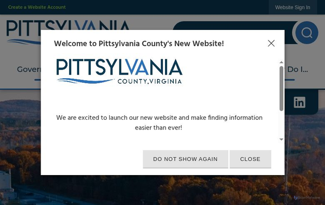 Security scan screenshot of https://www.pittsylvaniacountyva.gov/