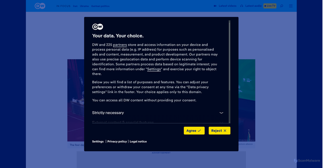 Security scan screenshot of https://r.brevo.etailment.de/mk/cl/f/sh/1t6Af4OiGsHn13gf56IJSASGYjnPS2/UCu0Q9XNvJ3Z