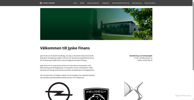 Security scan screenshot of https://easyfleet.se