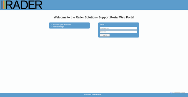 Security scan screenshot of https://labtech.radersolutions.com