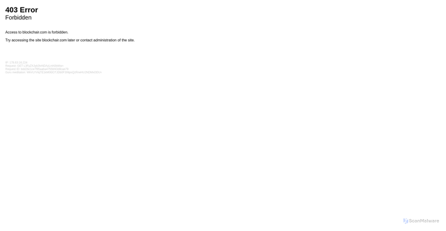 Security scan screenshot of https://blockchair.com