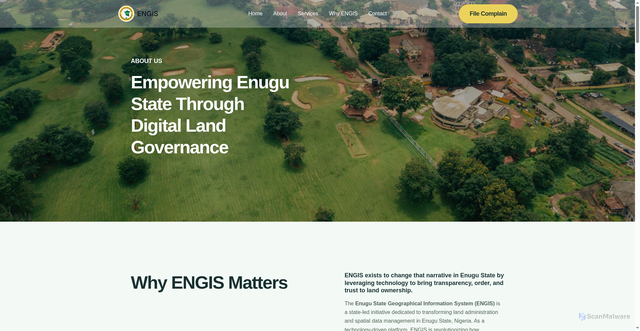 Security scan screenshot of https://engis.en.gov.ng/about/?vid=IBeSvKeaI24&fastly=520