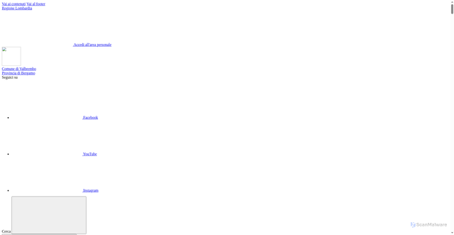 Security scan screenshot of https://www.comune.valbrembo.bg.it/